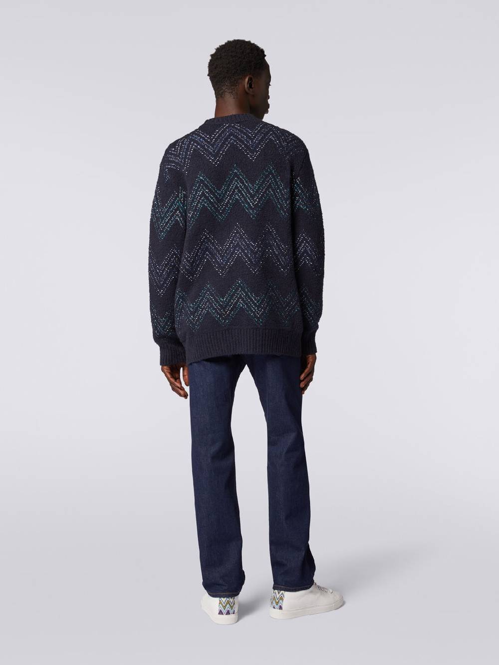 Missoni Cardigan con scollatura a V in misto cotone zig zag Limitato a 3 giorni