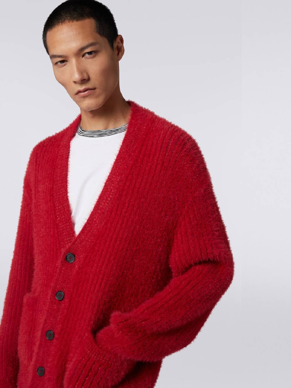 Missoni Cardigan oversize in misto lana effetto pelo Esporta salva