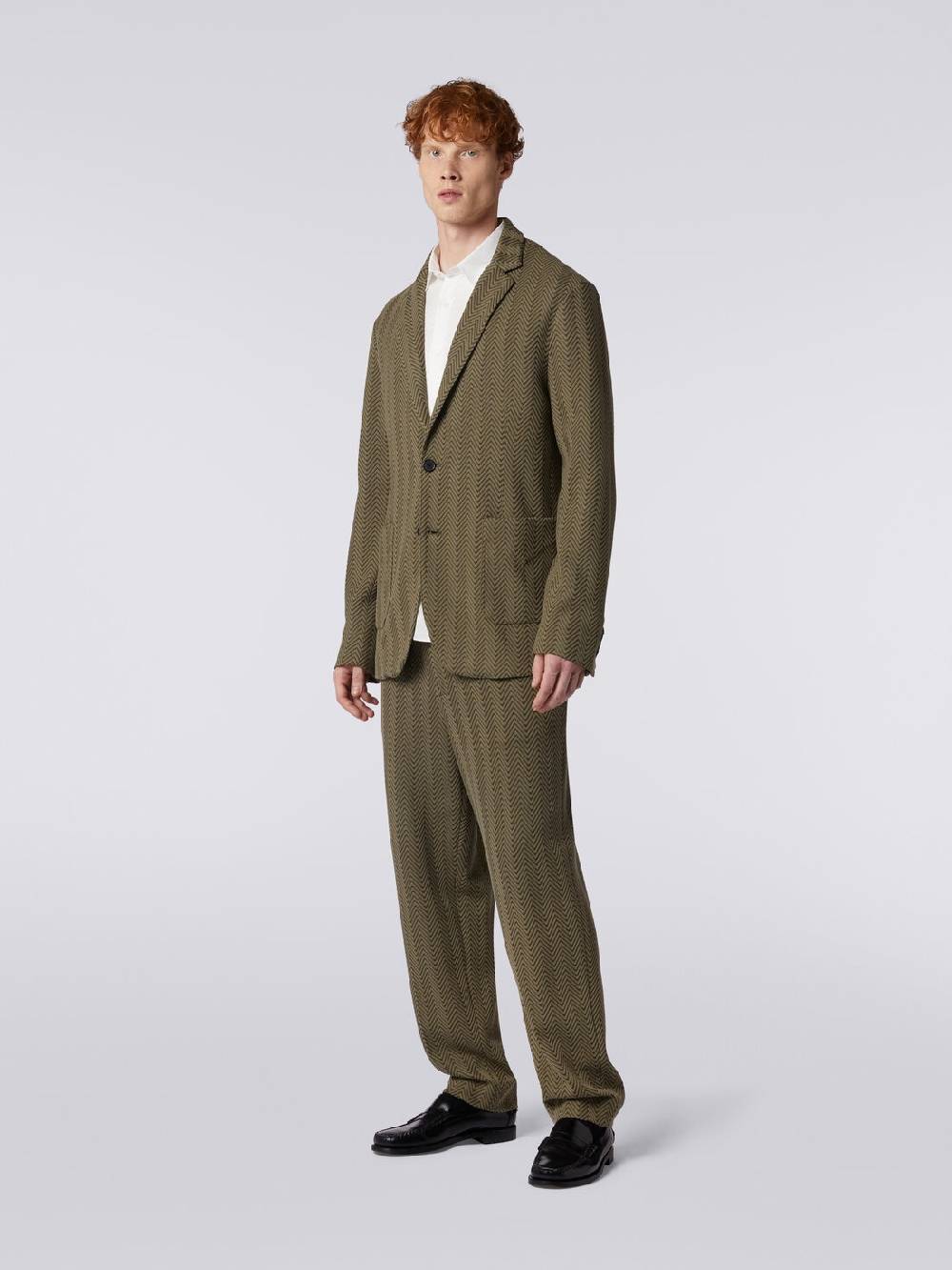 Missoni Blazer in cotone e viscosa chevron Nuovo