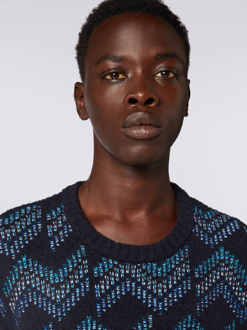 Missoni Pullover girocollo in misto cotone motivo zig zag Promozione