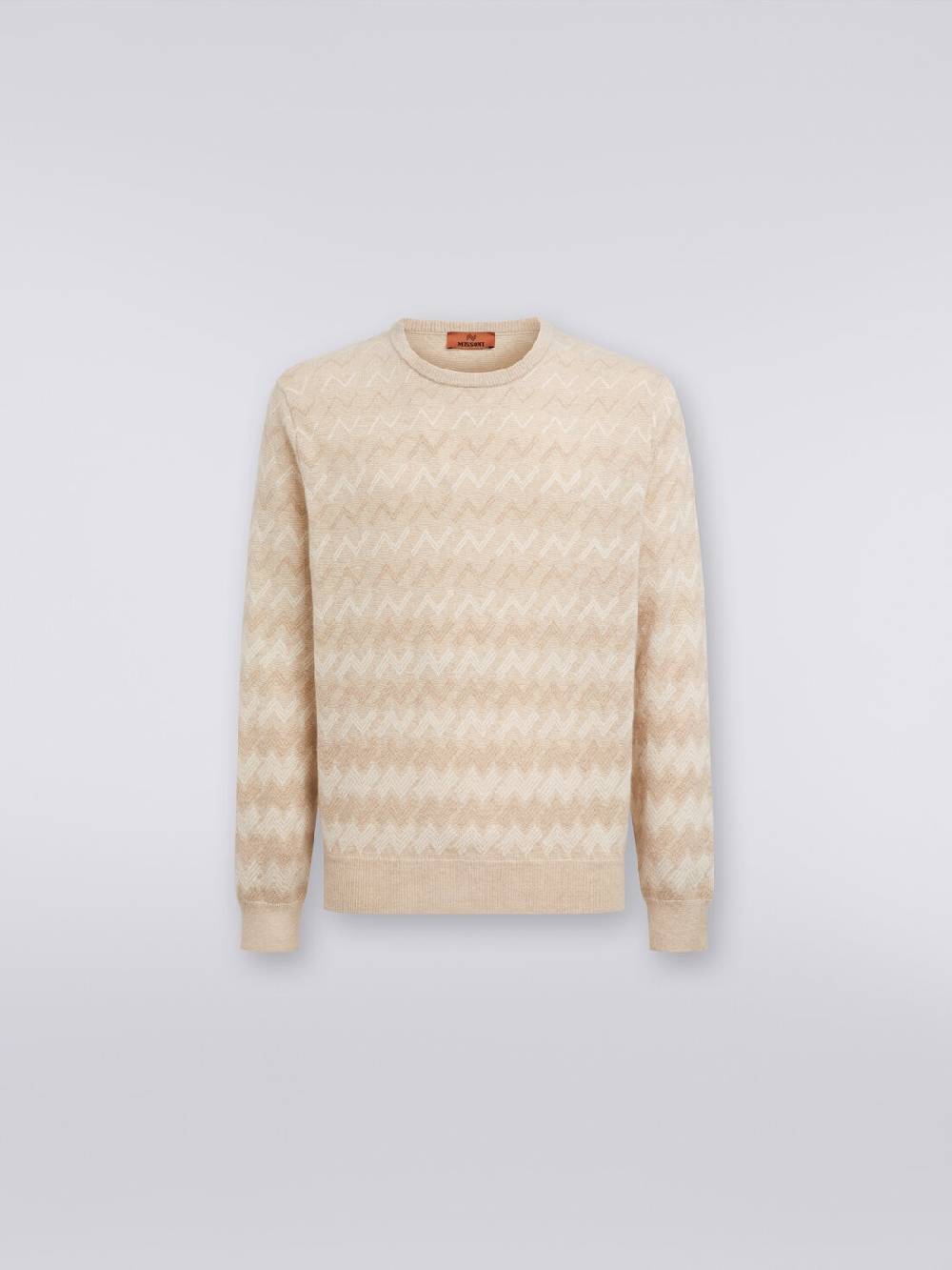 Missoni Pullover girocollo in cachemire con zig zag Pezzi Unici