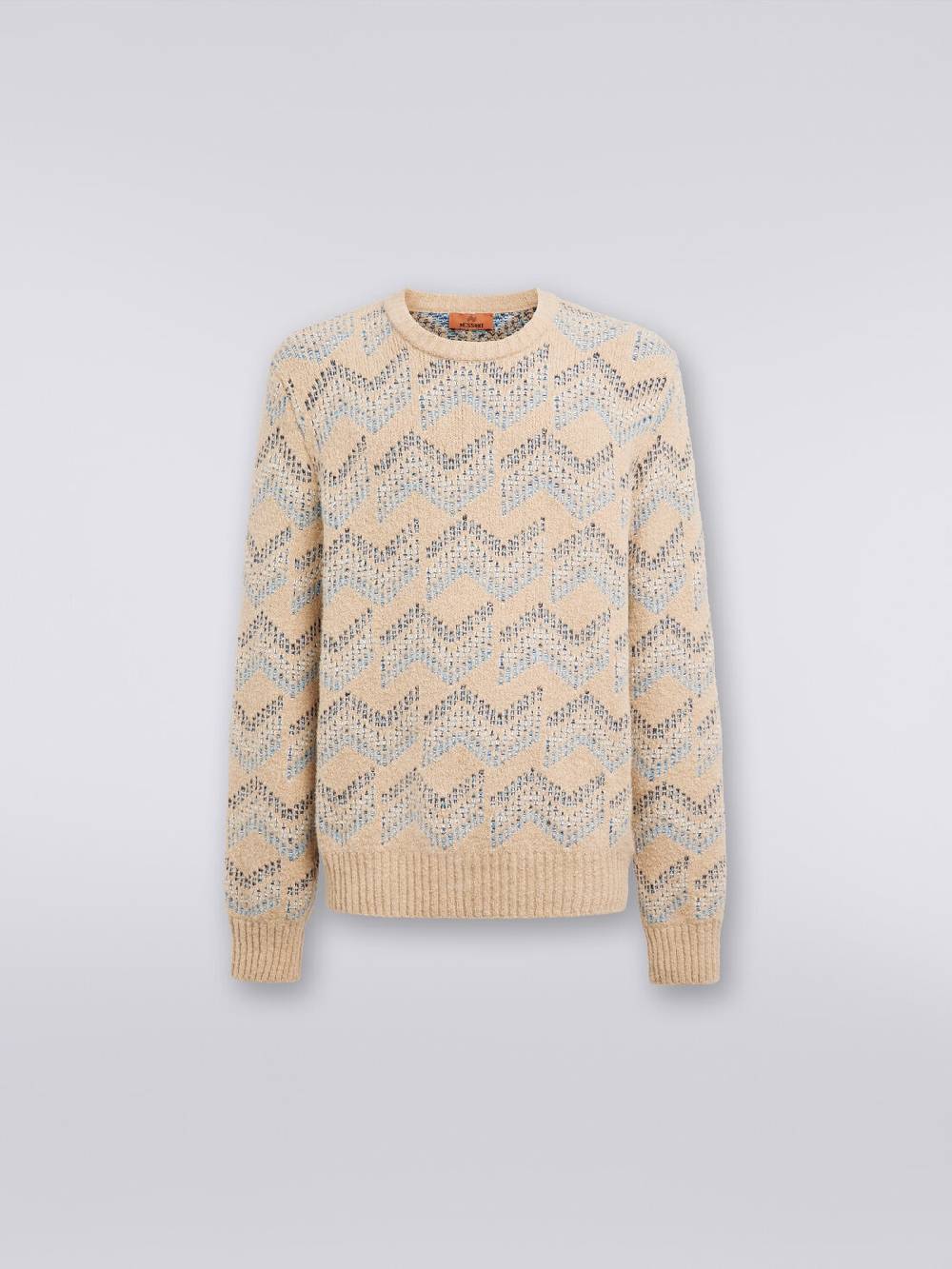 Missoni Pullover girocollo in misto cotone motivo zig zag Soddisfazione Garantita