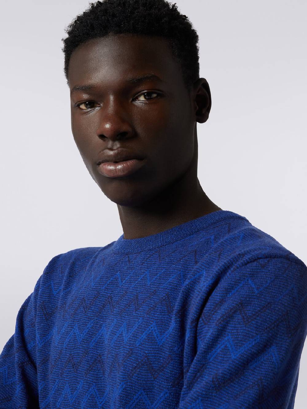 Missoni Pullover girocollo in cachemire con zig zag Qualità Garantita