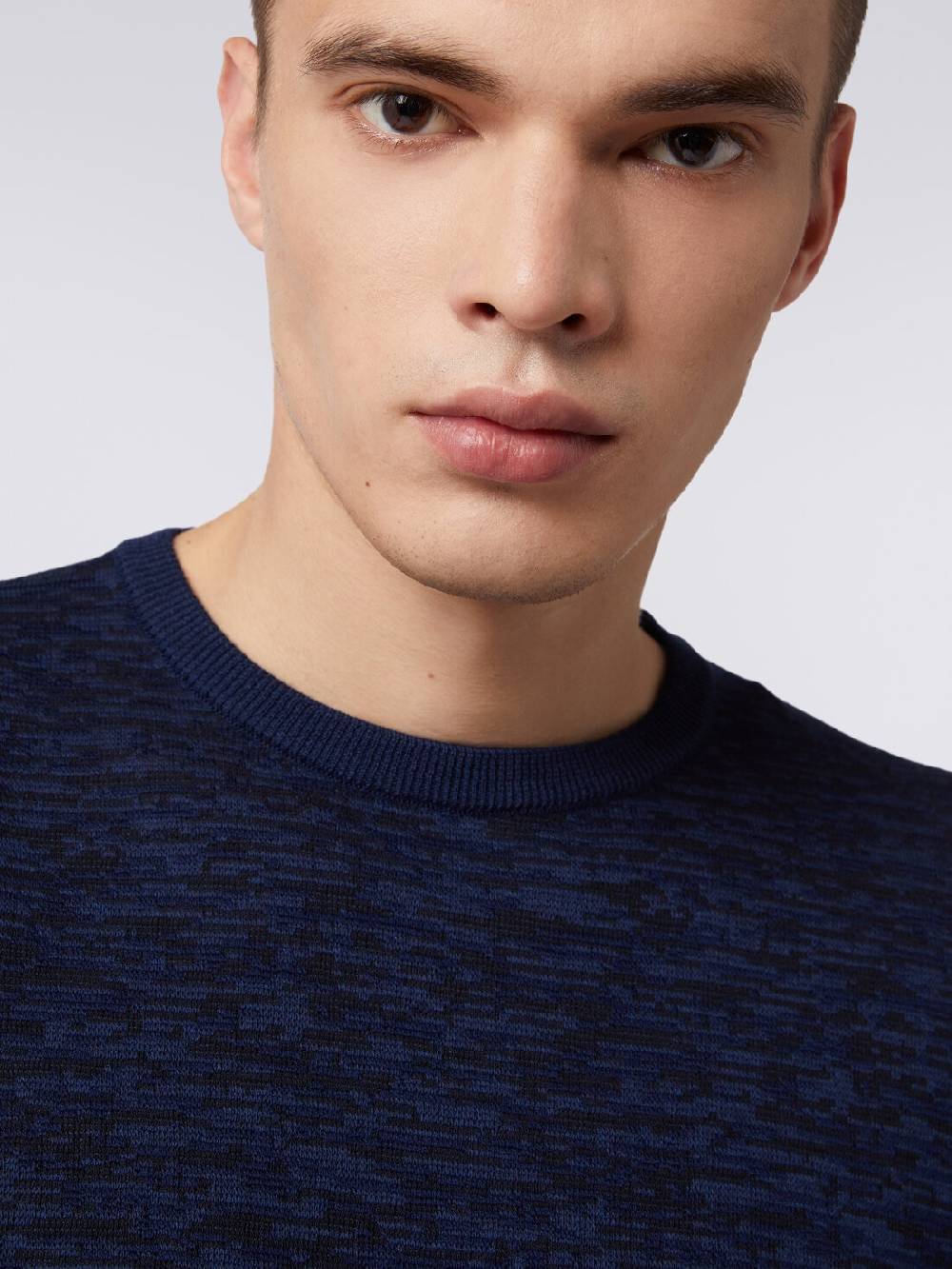 Missoni Maglia girocollo in cotone e lana fiammata Negozi Online