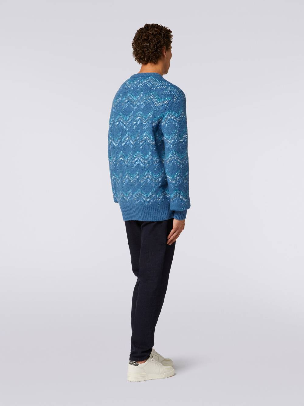 Missoni Pullover girocollo in misto cotone motivo zig zag Promozione Limitata