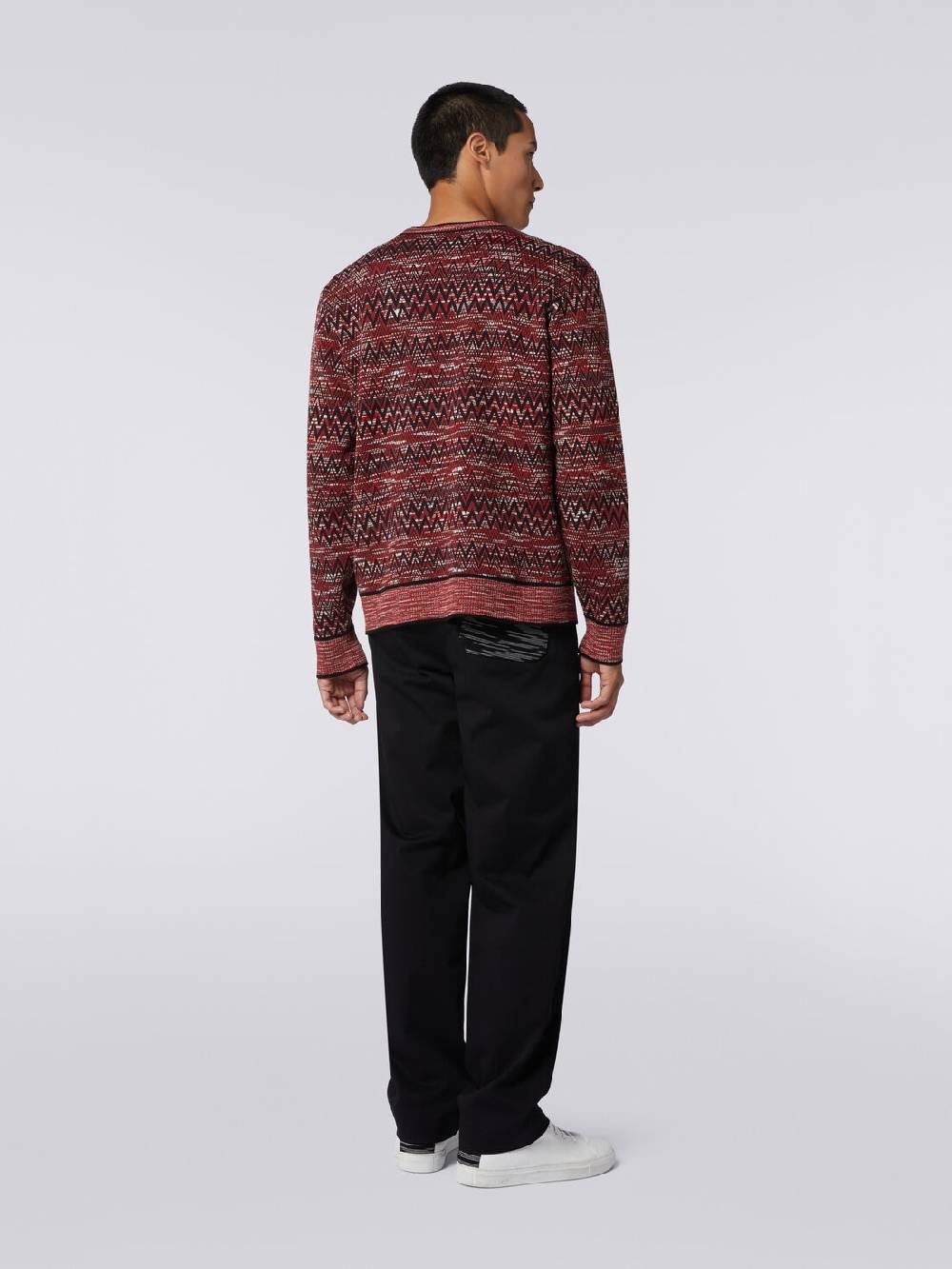 Missoni Maglia girocollo con stampa chevron fiammata Shopping Online