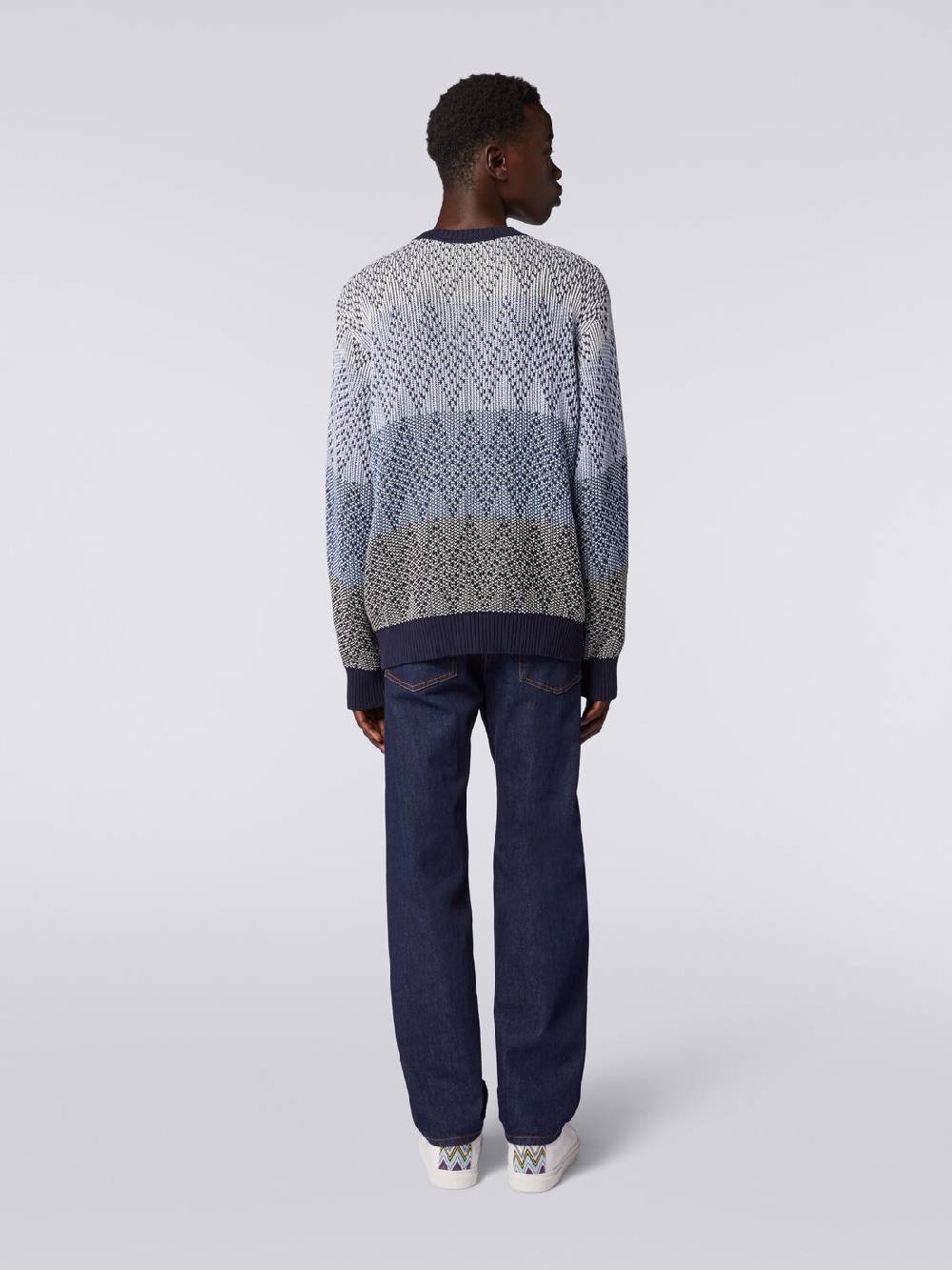 Missoni Pullover girocollo in cotone zig zag Affare Del Giorno