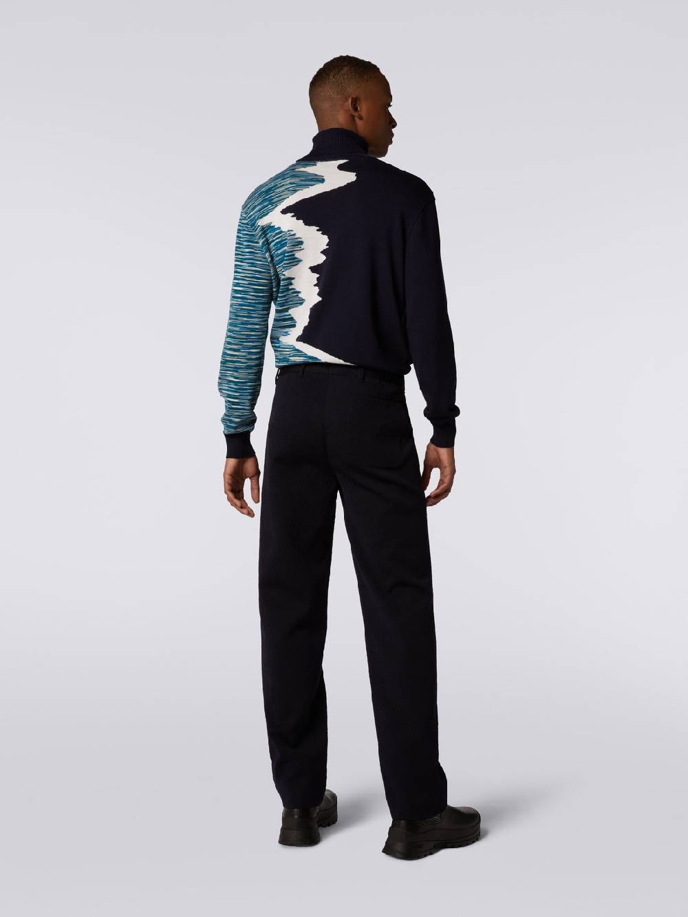 Missoni Pantaloni in misto lana chevron Prezzo Ridotto