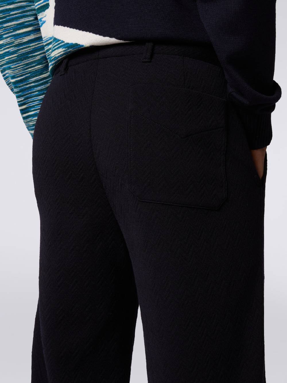 Missoni Pantaloni in misto lana chevron Prezzo Ridotto