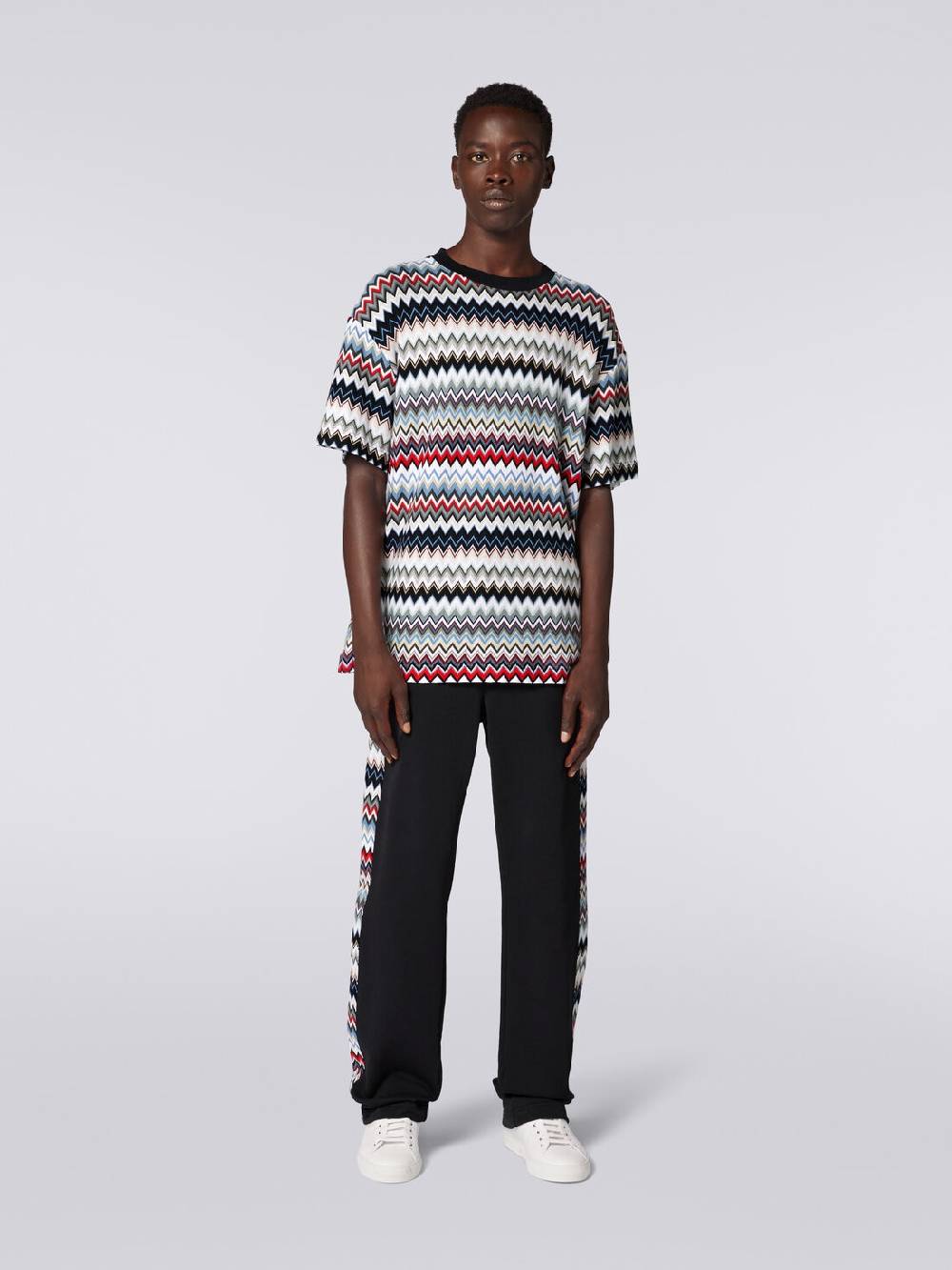 Missoni Joggers in cotone con inserti zig zag Convenienza