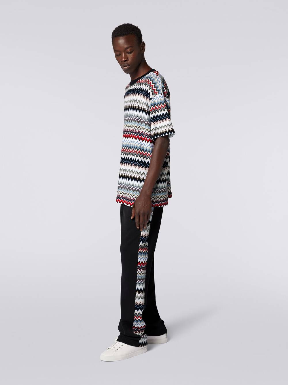Missoni Joggers in cotone con inserti zig zag Convenienza