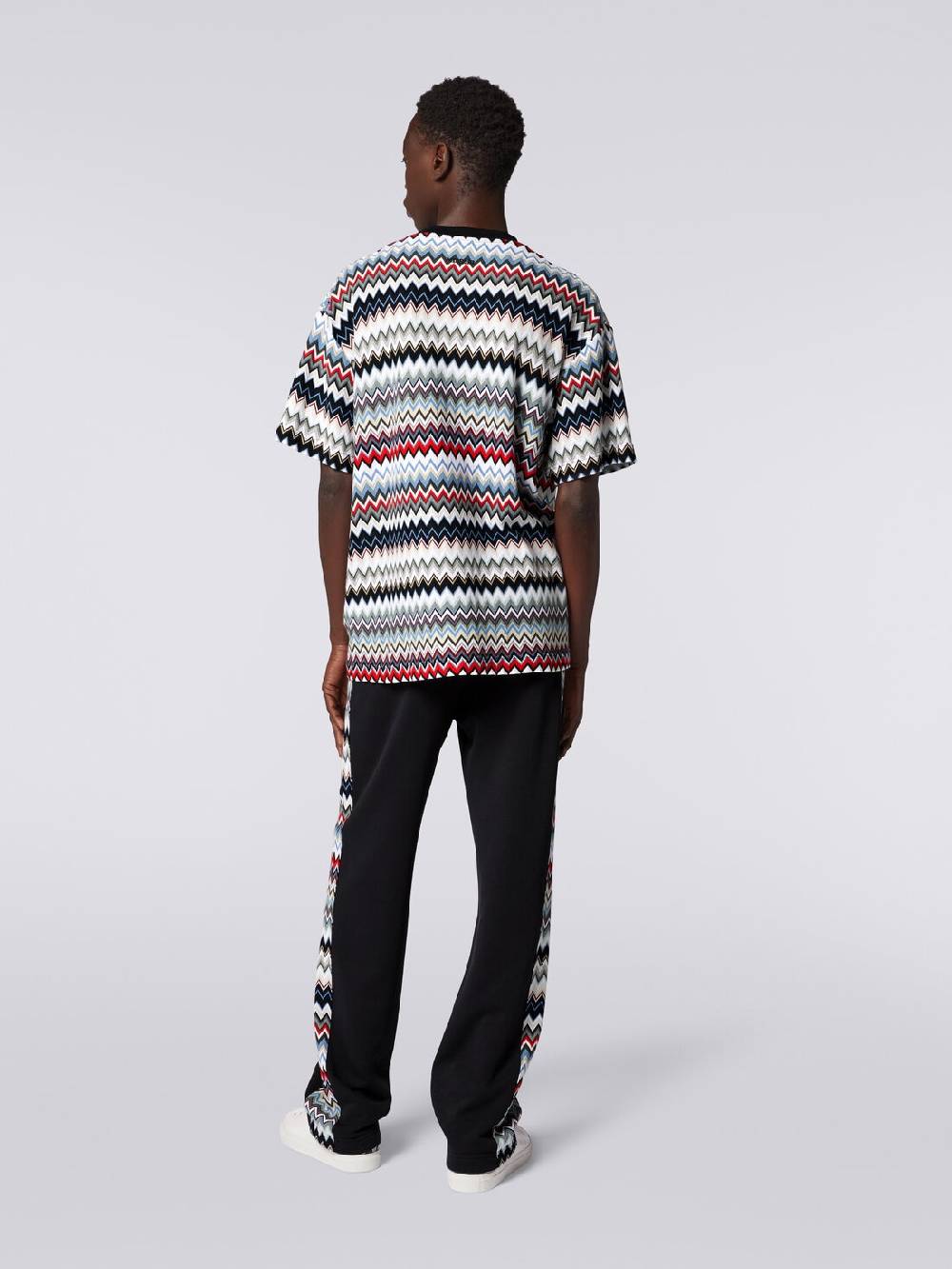 Missoni Joggers in cotone con inserti zig zag Convenienza