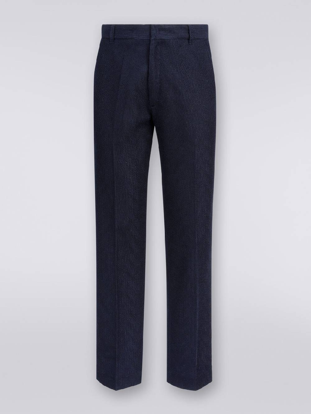 Missoni Pantaloni chino in cotone chevron Sconto