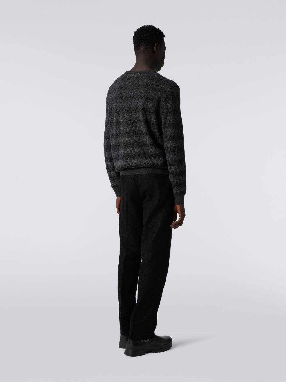 Missoni Pantaloni chino in cotone chevron Offerta