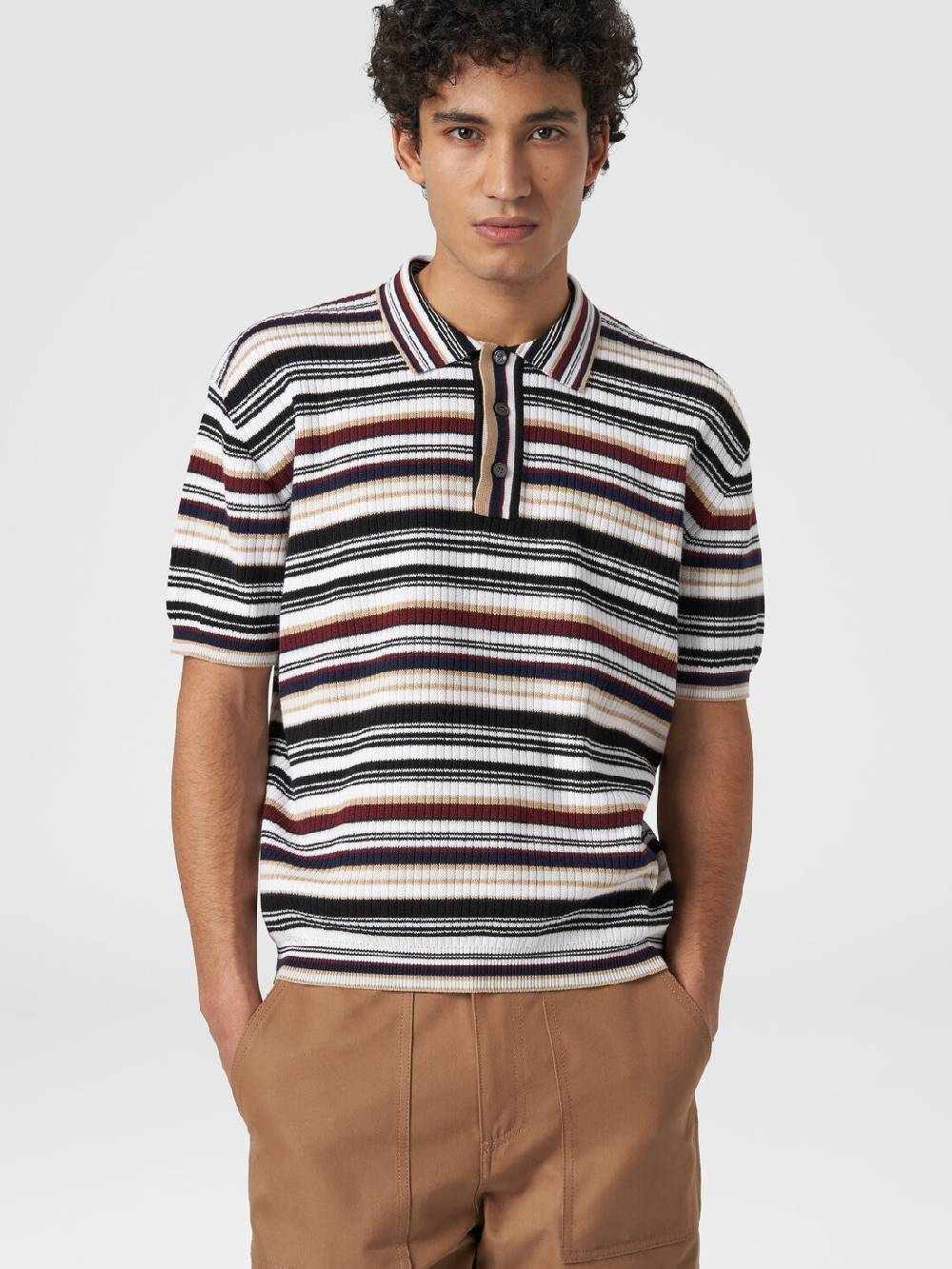 Missoni Polo in cotone a righe Saldi