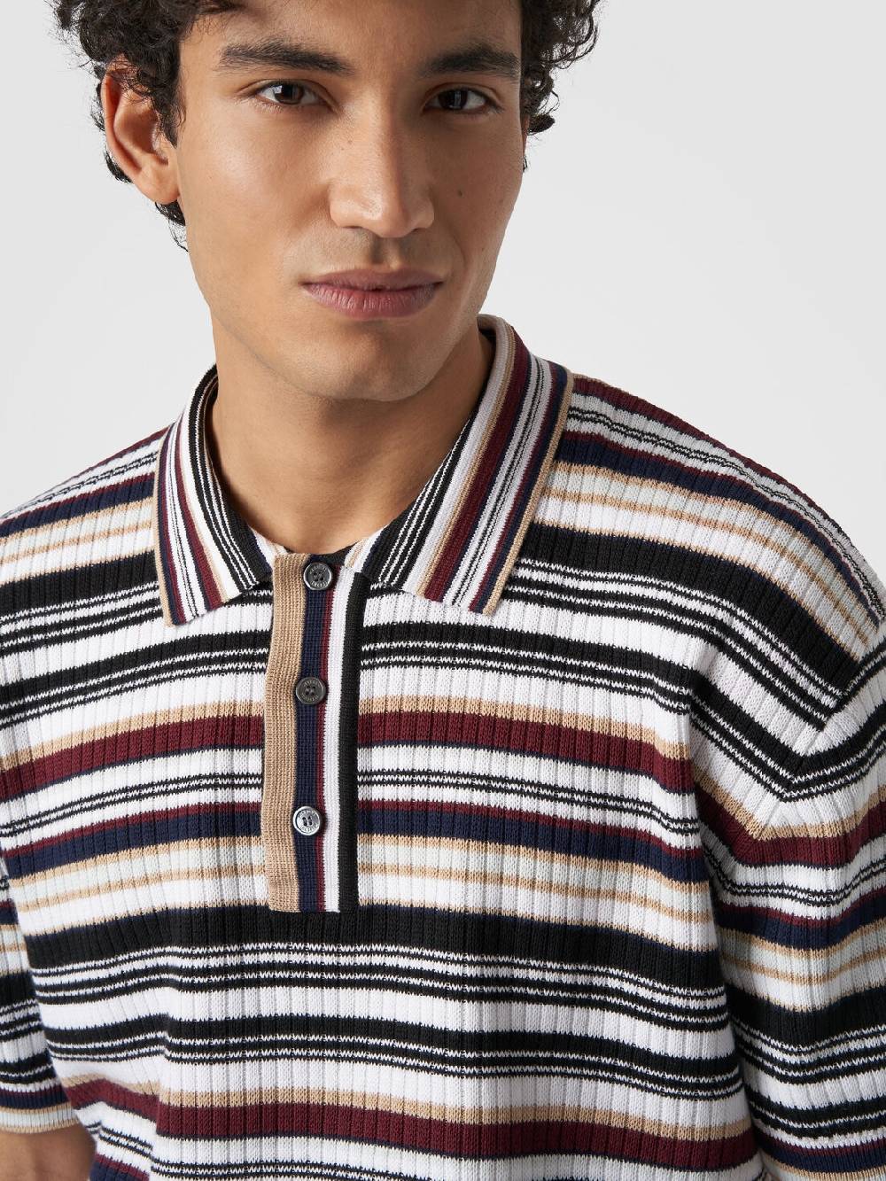 Missoni Polo in cotone a righe Saldi