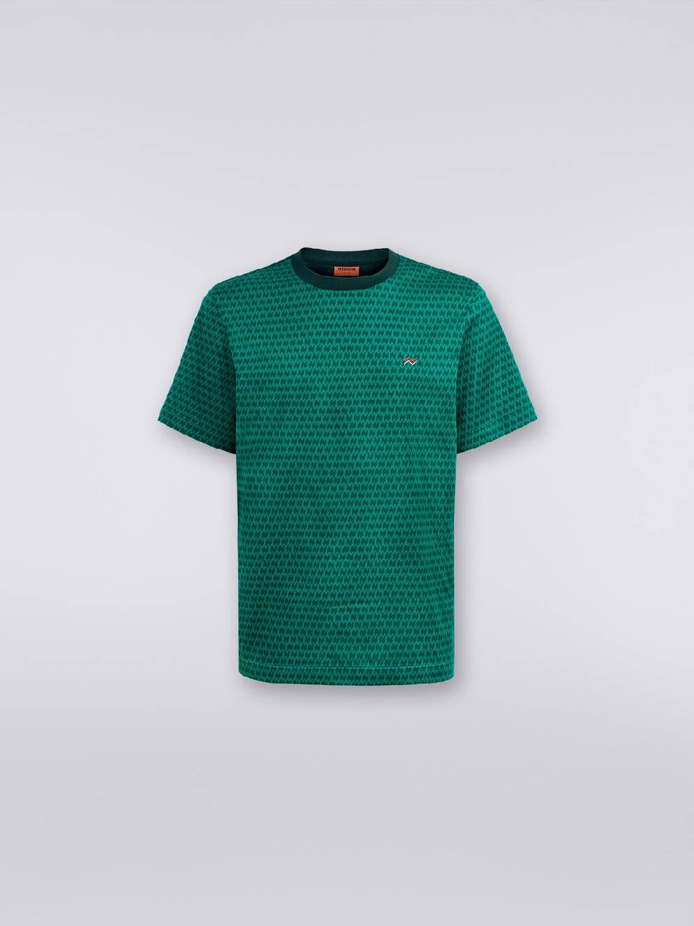 Missoni T-shirt girocollo in cotone con ricami Vendite Flash