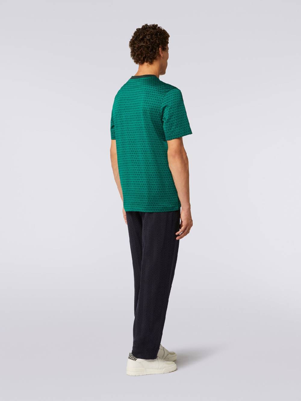 Missoni T-shirt girocollo in cotone con ricami Vendite Flash