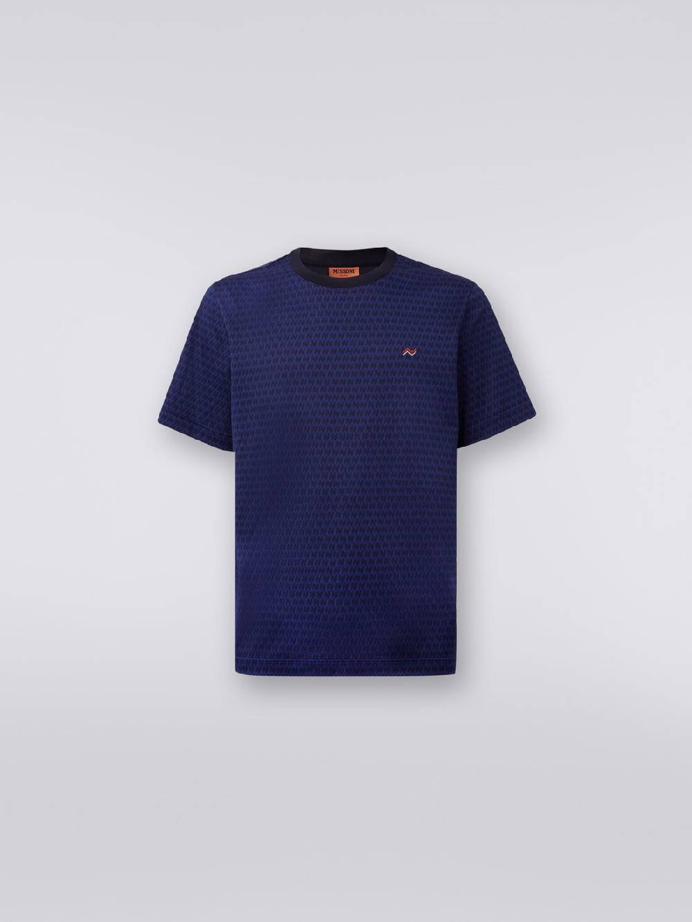 Missoni T-shirt girocollo in cotone con ricami Negozio