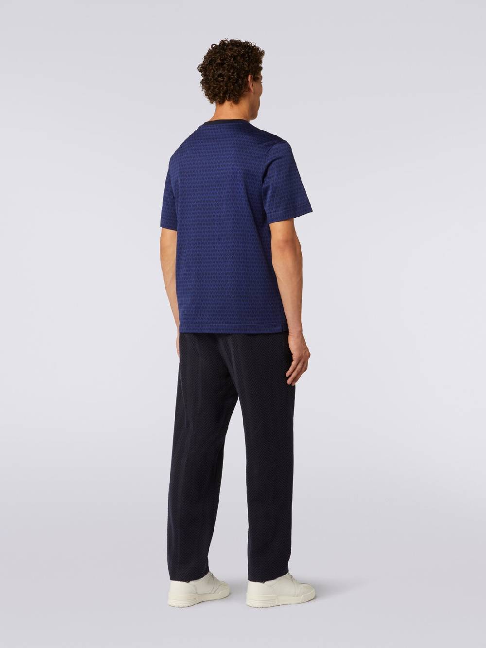 Missoni T-shirt girocollo in cotone con ricami Negozio