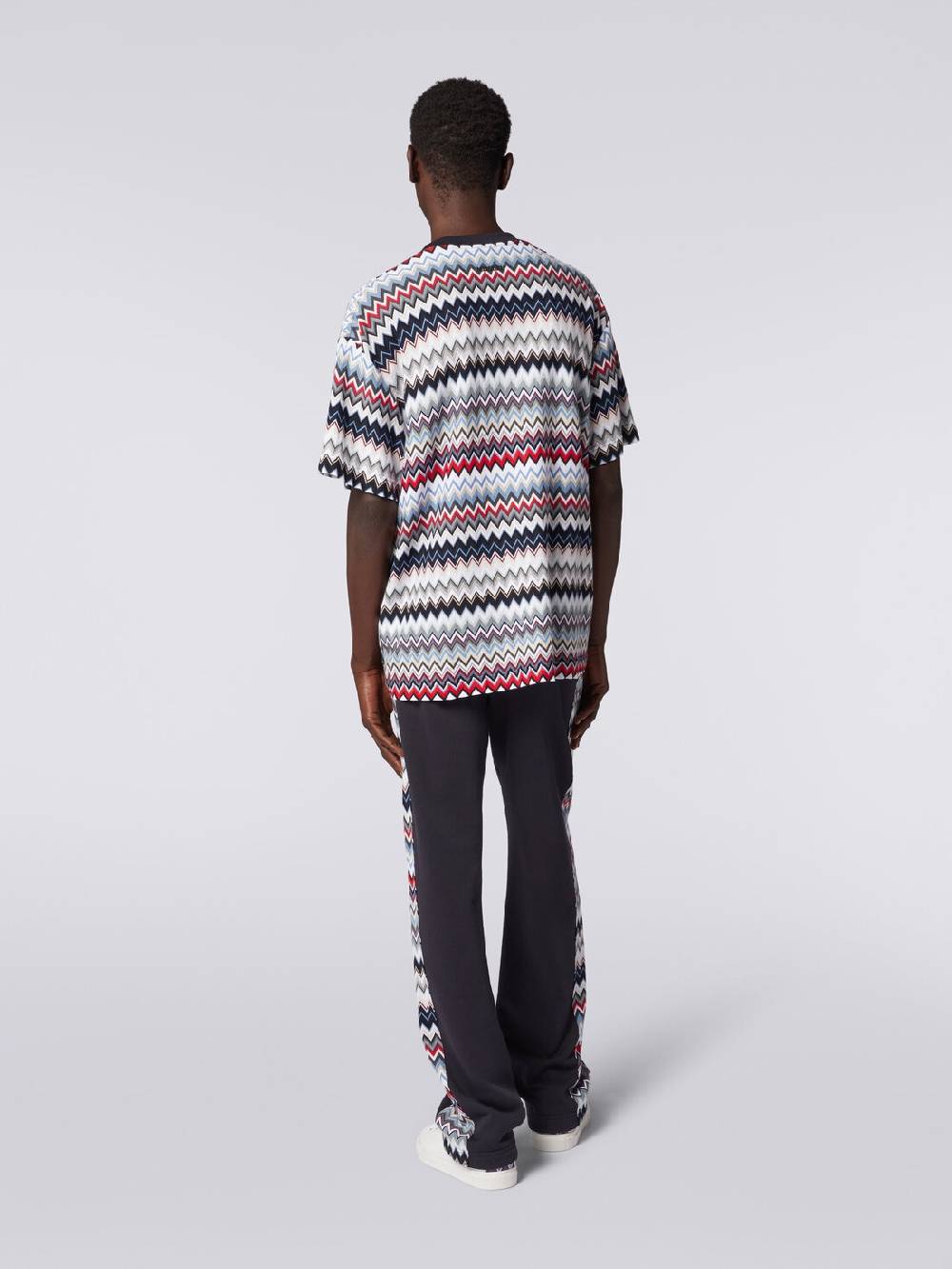 Missoni T-shirt girocollo in cotone zig zag Moda