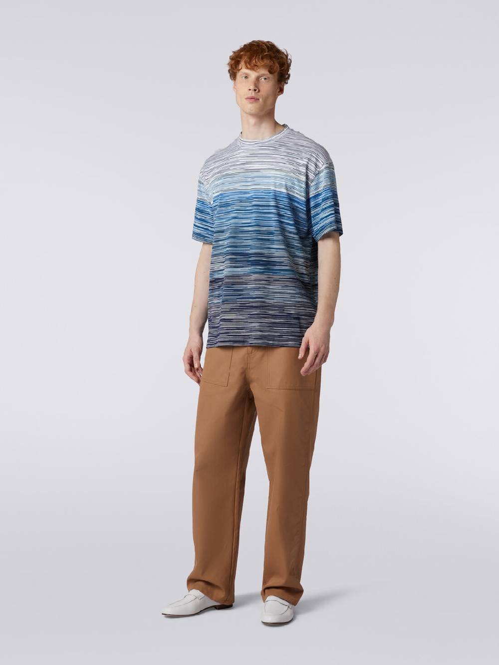 Missoni T-shirt a maniche corte in cotone fiammato Sconto di tempo limitato
