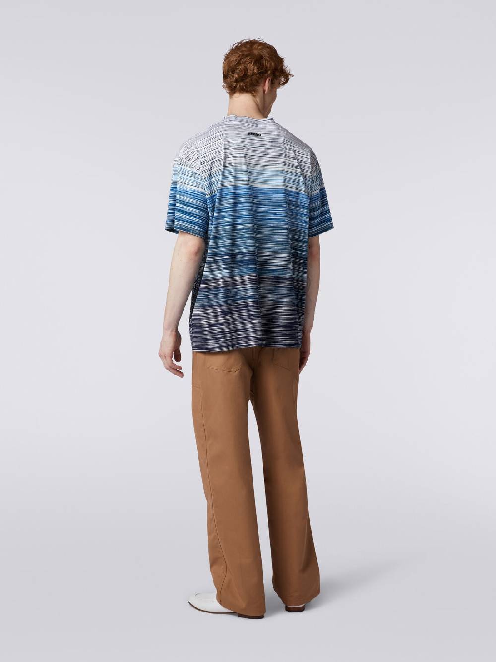 Missoni T-shirt a maniche corte in cotone fiammato Sconto di tempo limitato