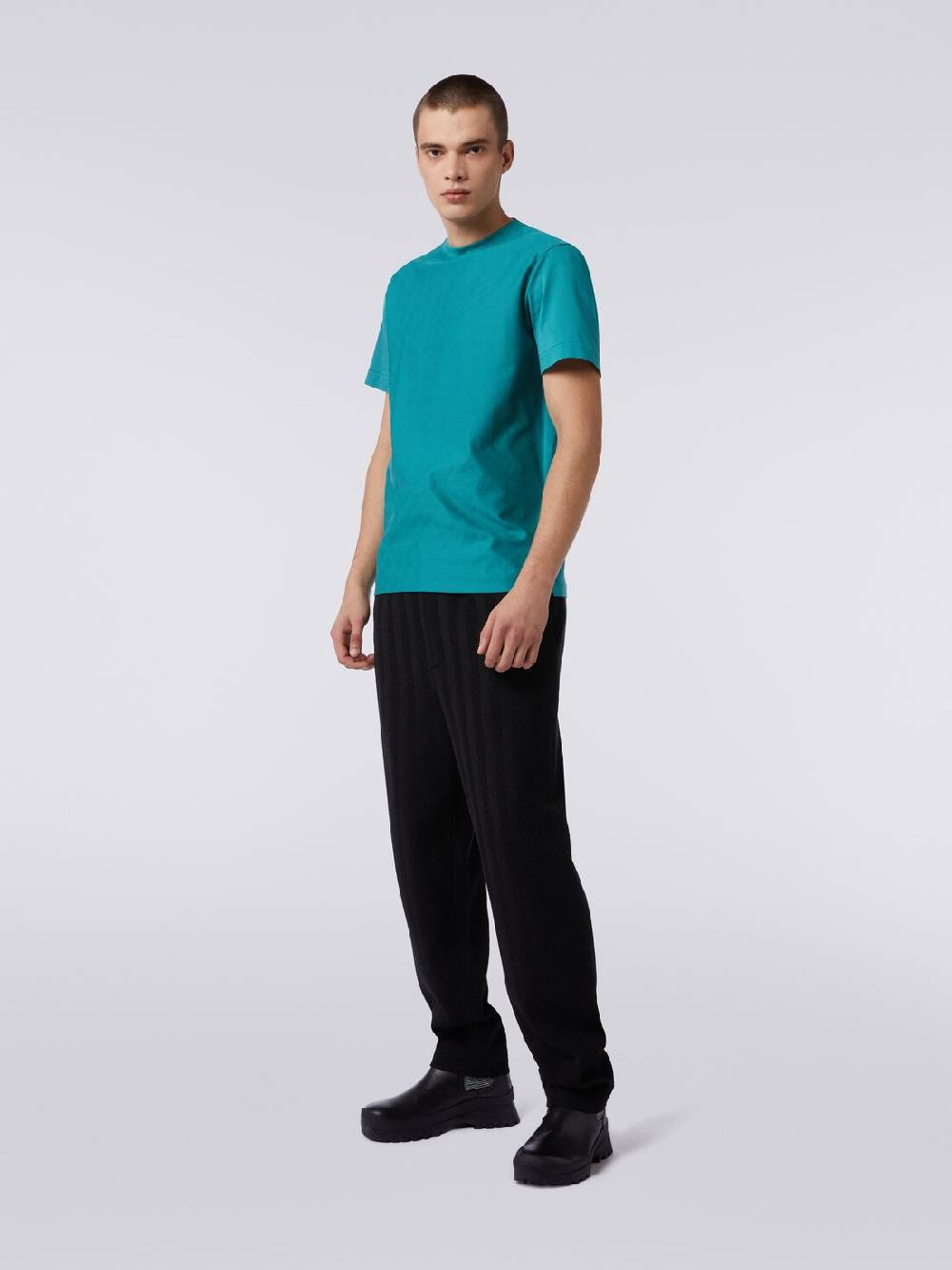 Missoni T-shirt a maniche corte in cotone zig zag Negozio online di fabbrica