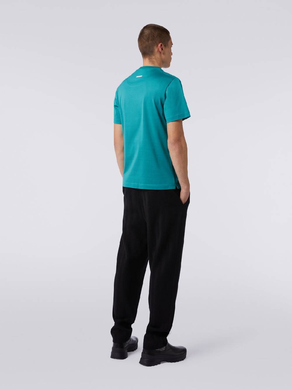 Missoni T-shirt a maniche corte in cotone zig zag Negozio online di fabbrica
