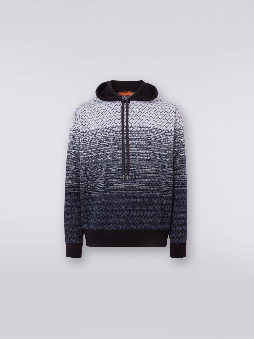 Missoni Felpa in lana e cotone con cappuccio Offerta speciale