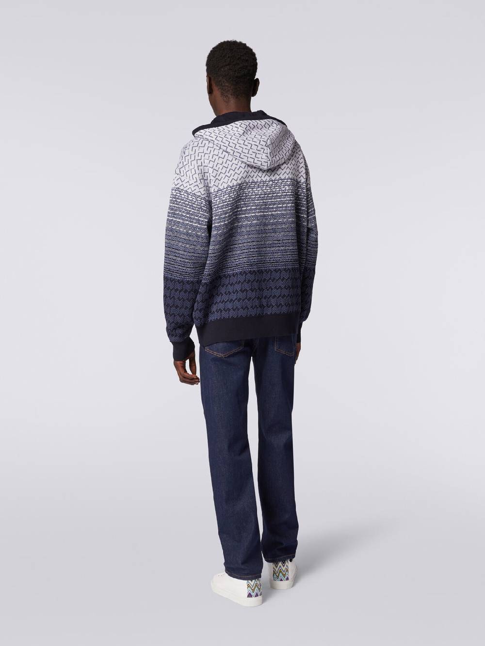 Missoni Felpa in lana e cotone con cappuccio Offerta speciale