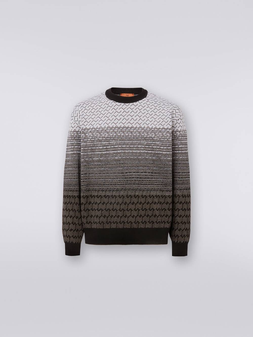 Missoni Pullover girocollo in lana e cotone Comprare a buon mercato