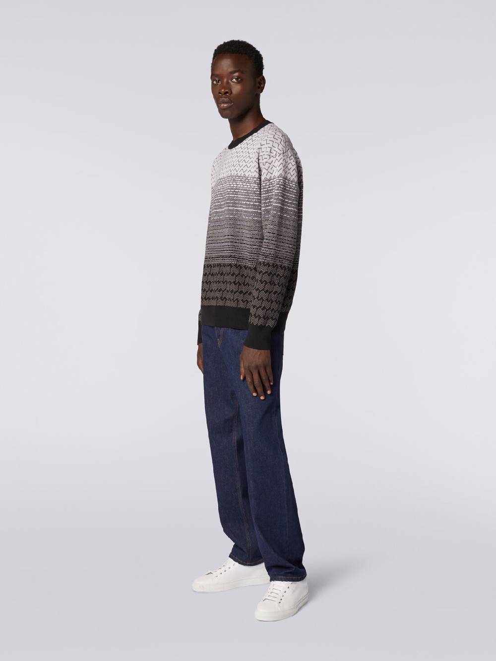 Missoni Pullover girocollo in lana e cotone Comprare a buon mercato