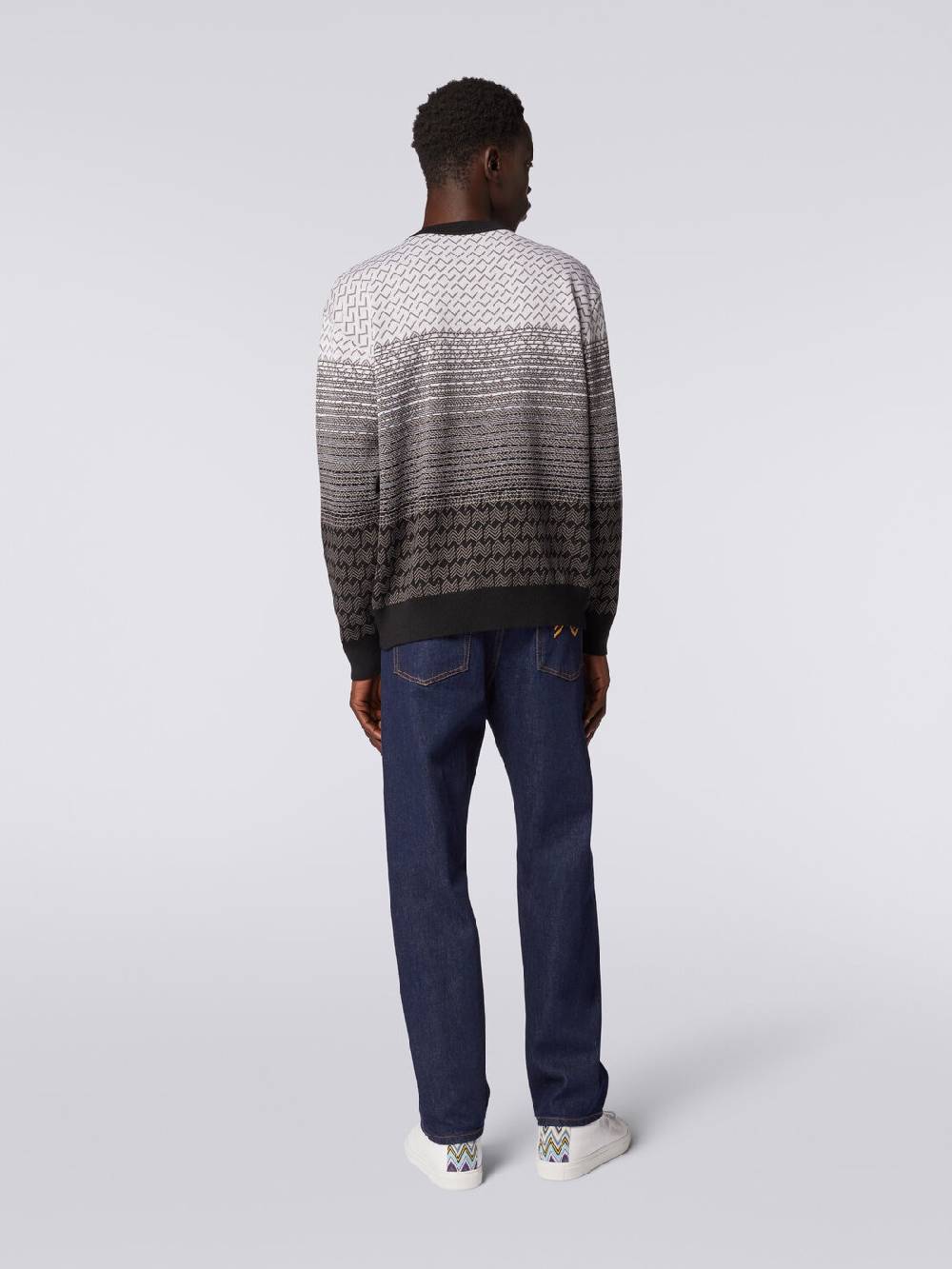 Missoni Pullover girocollo in lana e cotone Comprare a buon mercato