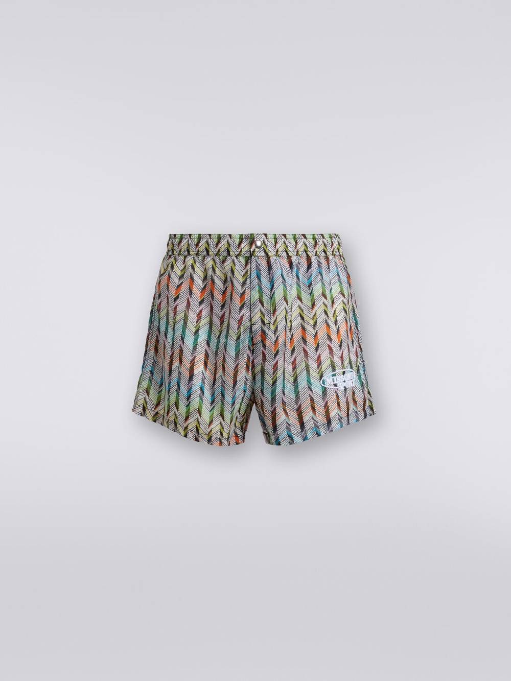 Missoni Boxer mare in nylon stampato con logo Shopping online