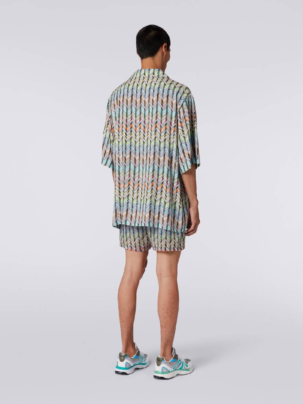 Missoni Boxer mare in nylon stampato con logo Shopping online