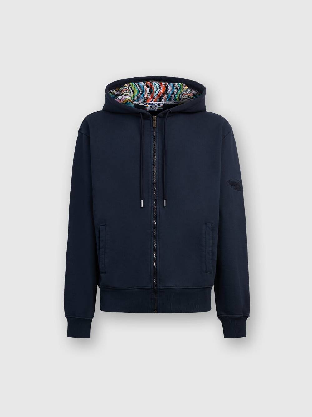 Missoni Cardigan in felpa di cotone con cappuccio foderato in maglia Cyber Monday