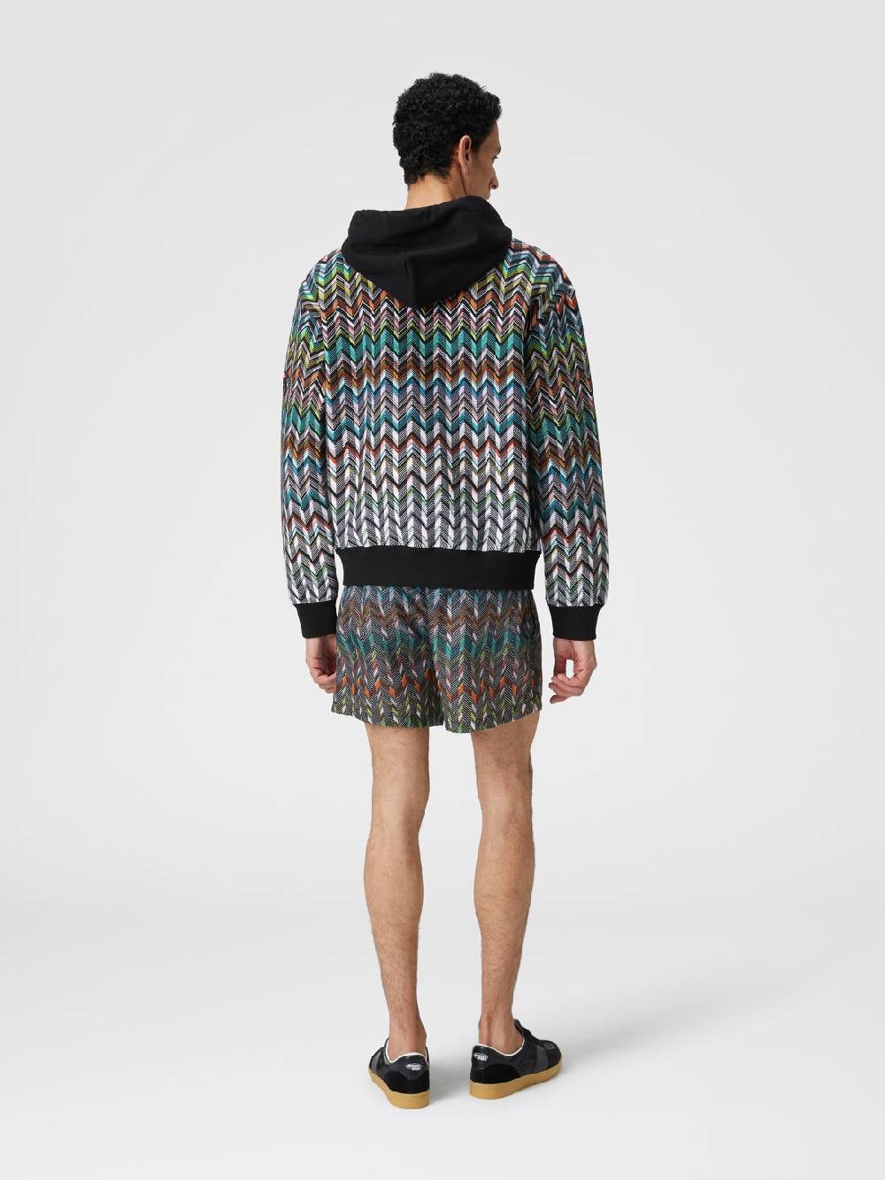 Missoni Felpa con cappuccio in maglia zig zag Offerta Pasqua