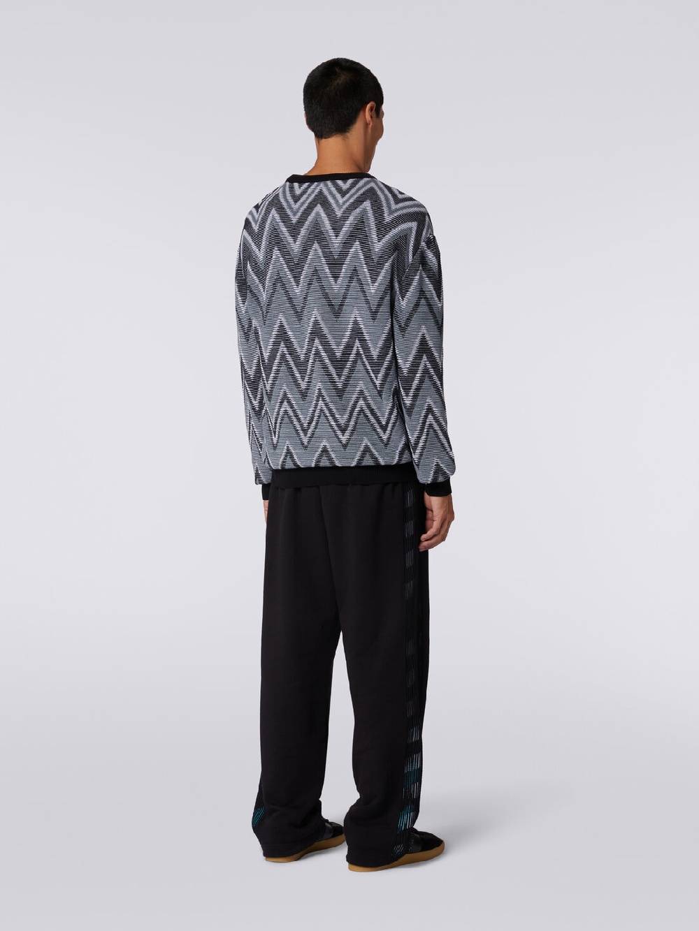 Missoni Pullover girocollo in cotone zig zag Offerta per la Festa della Mamma