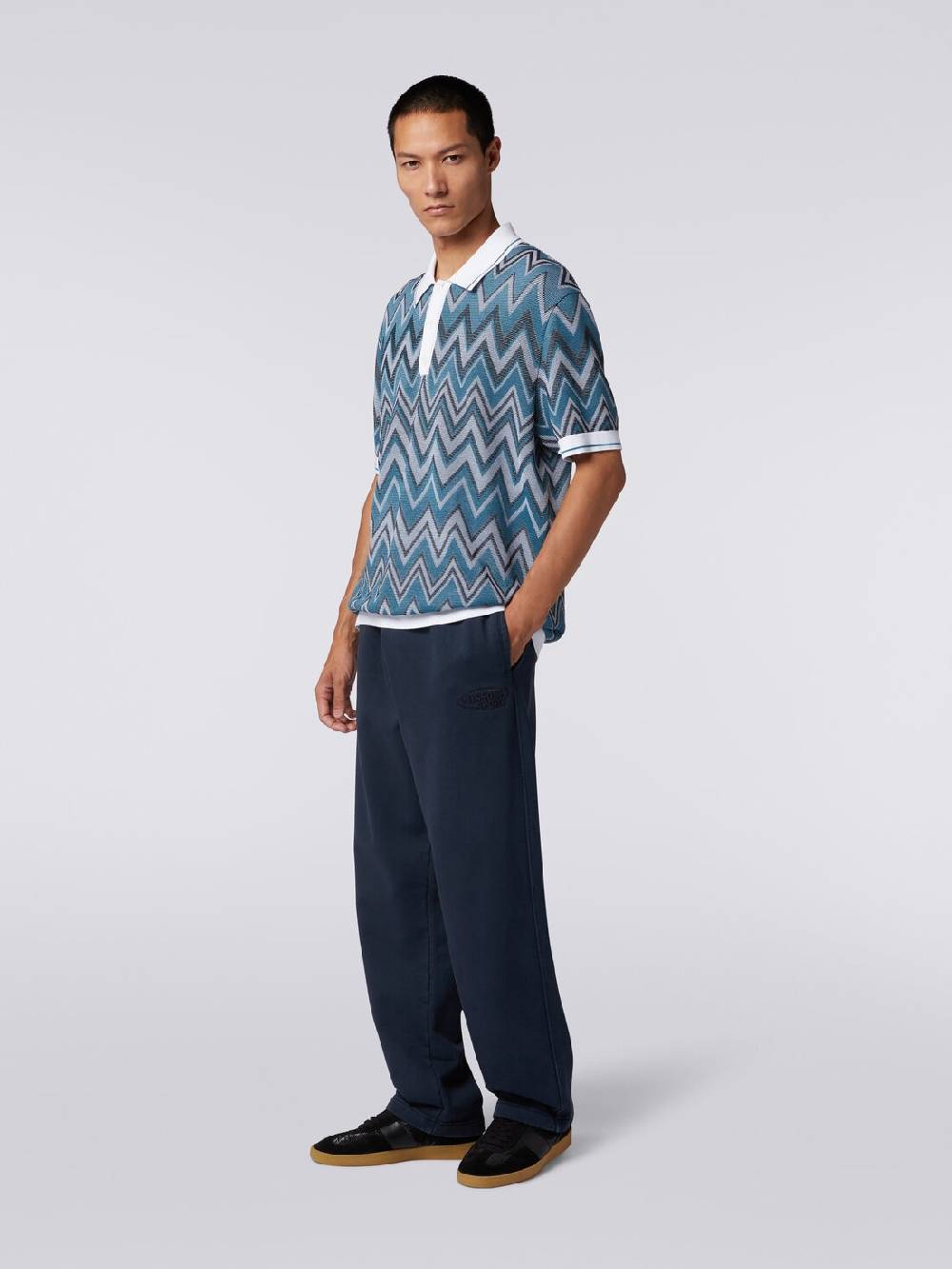 Missoni Pantaloni in felpa di cotone con logo Offerta San Valentino