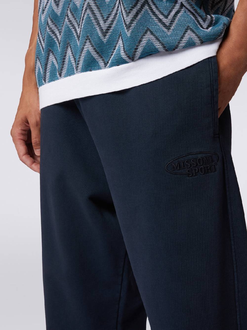 Missoni Pantaloni in felpa di cotone con logo Offerta San Valentino