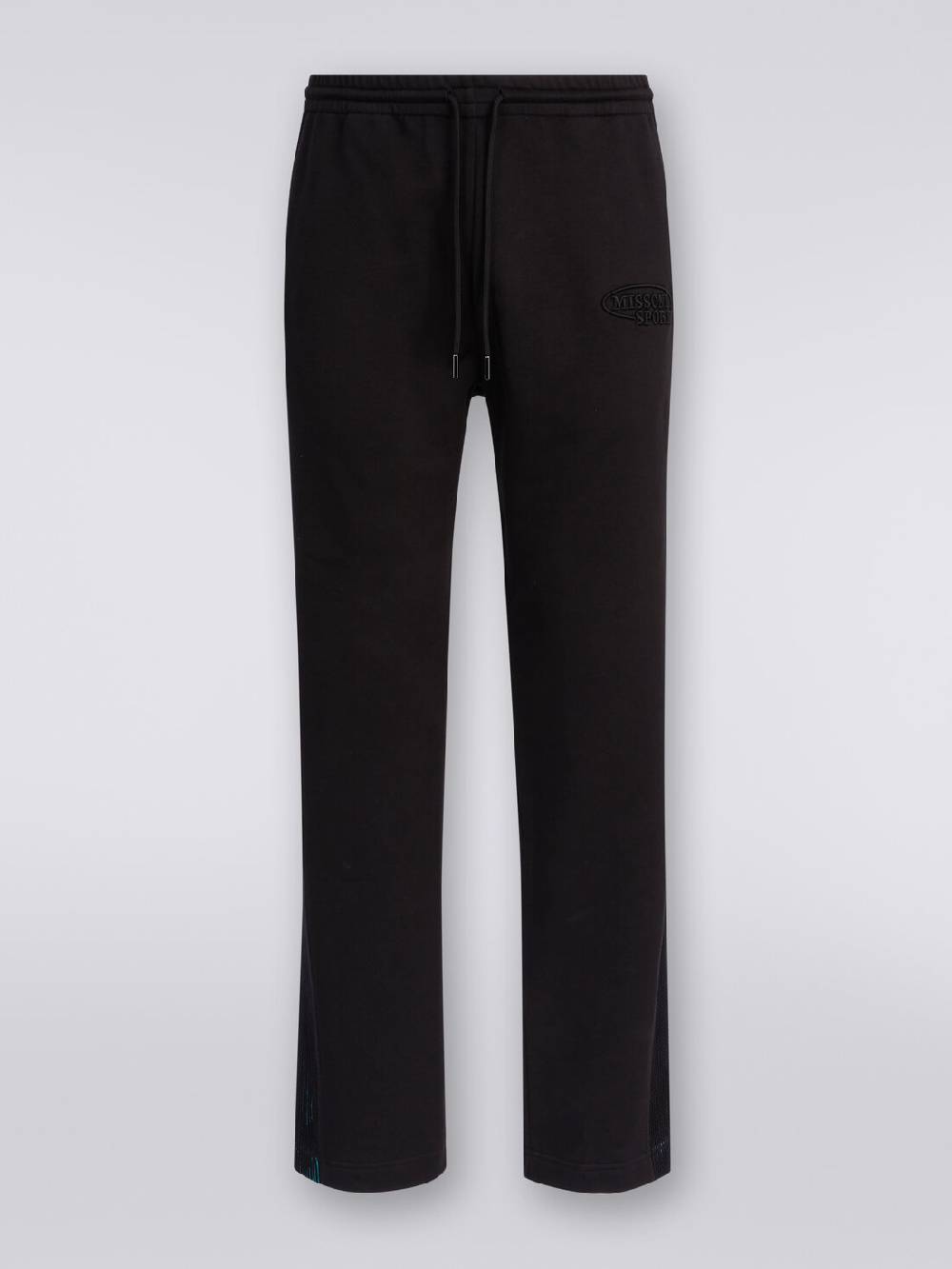 Missoni Pantaloni in felpa con logo e bande laterali in maglia Smaltimento dello stoccaggio