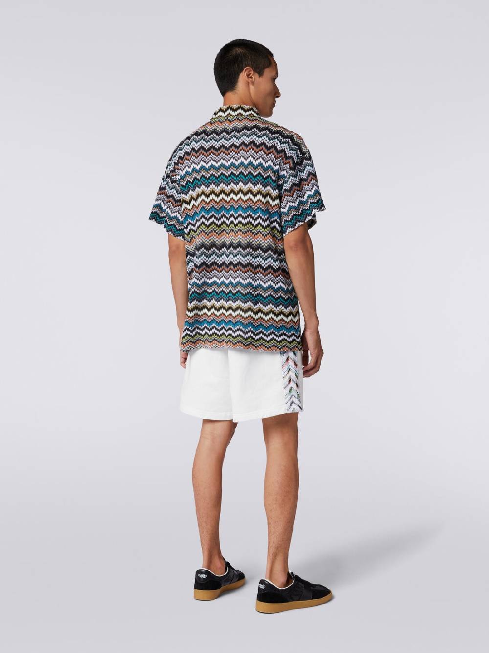Missoni Polo in maglia di viscosa e cotone zig zag Latest fashion