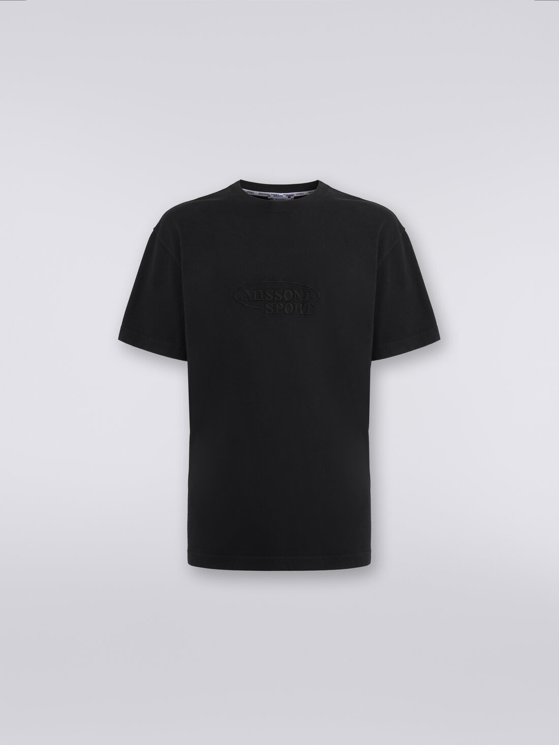 Missoni T-shirt girocollo in cotone con logo Online Outlet