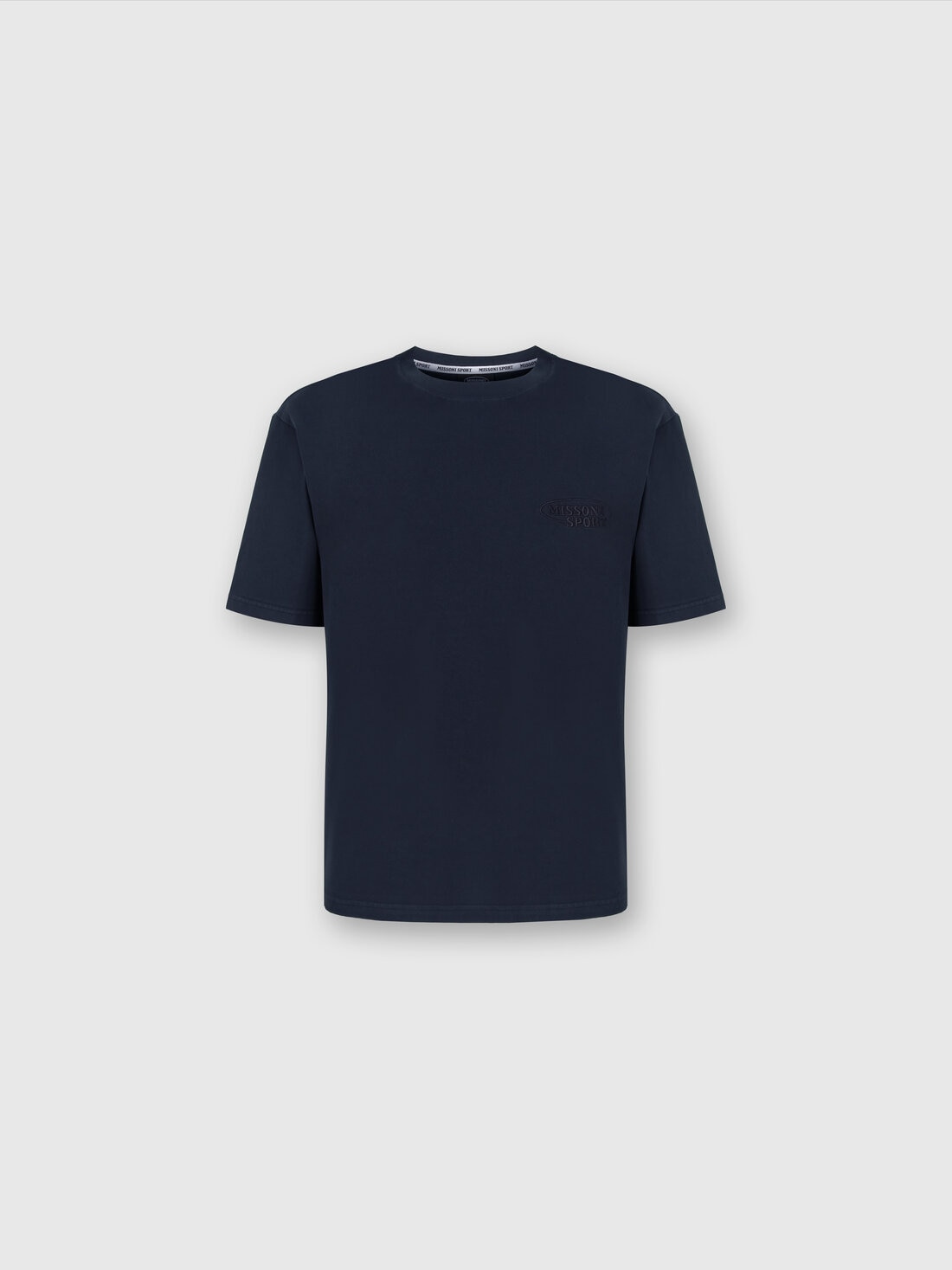 Missoni T-shirt girocollo in cotone con logo Offerta temporanea