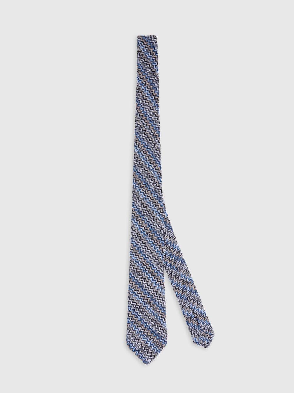 Missoni Cravatta in viscosa e cotone zig zag Sconti VIP