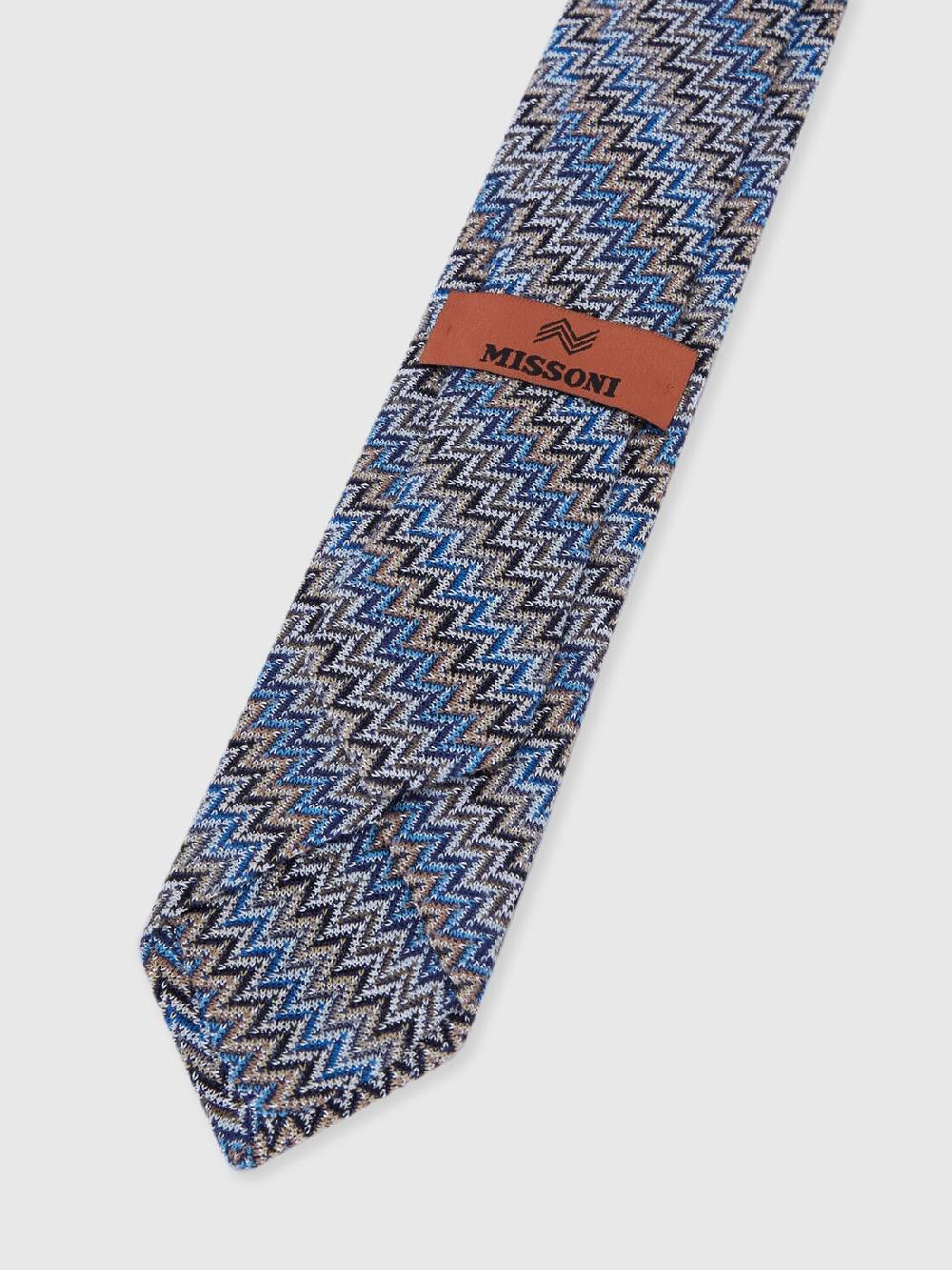 Missoni Cravatta in viscosa e cotone zig zag Sconti VIP