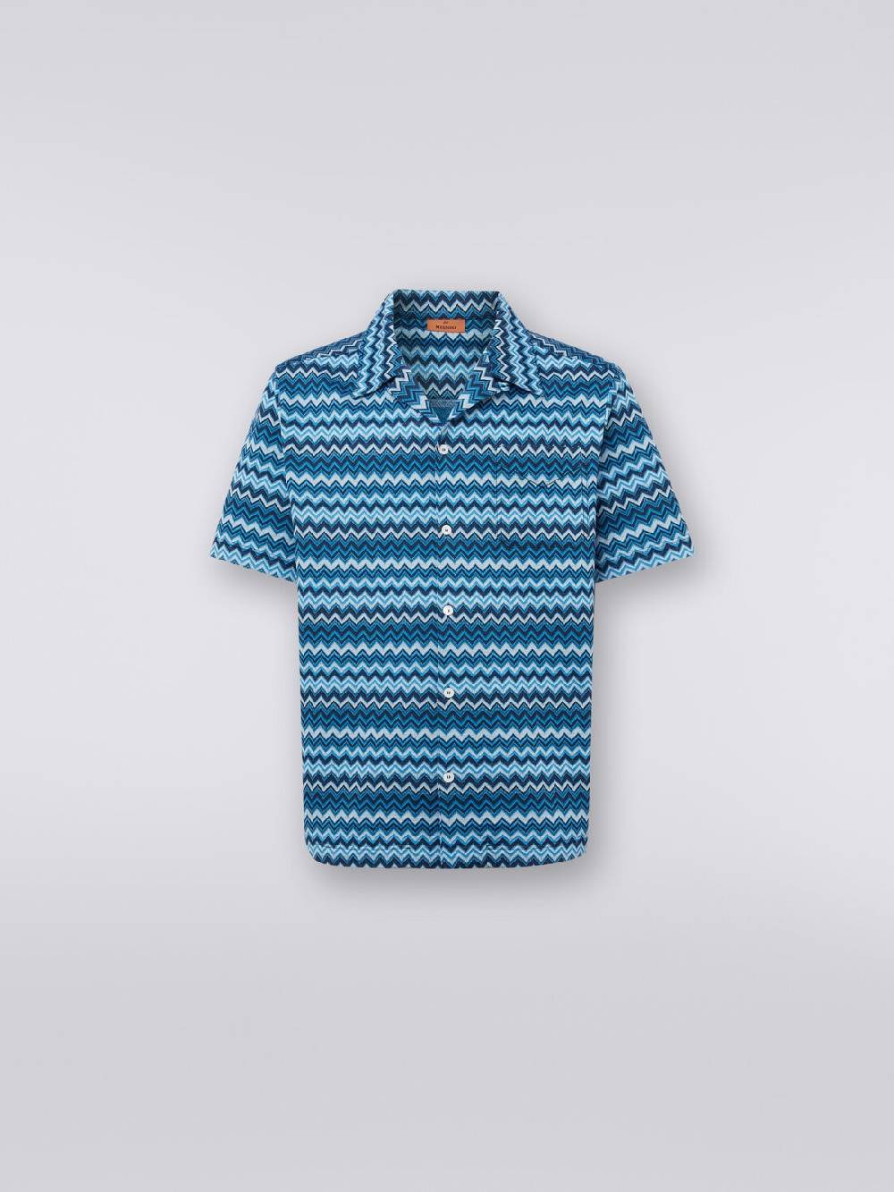 Missoni Camicia a maniche corte in jersey zig zag Promozione temporanea