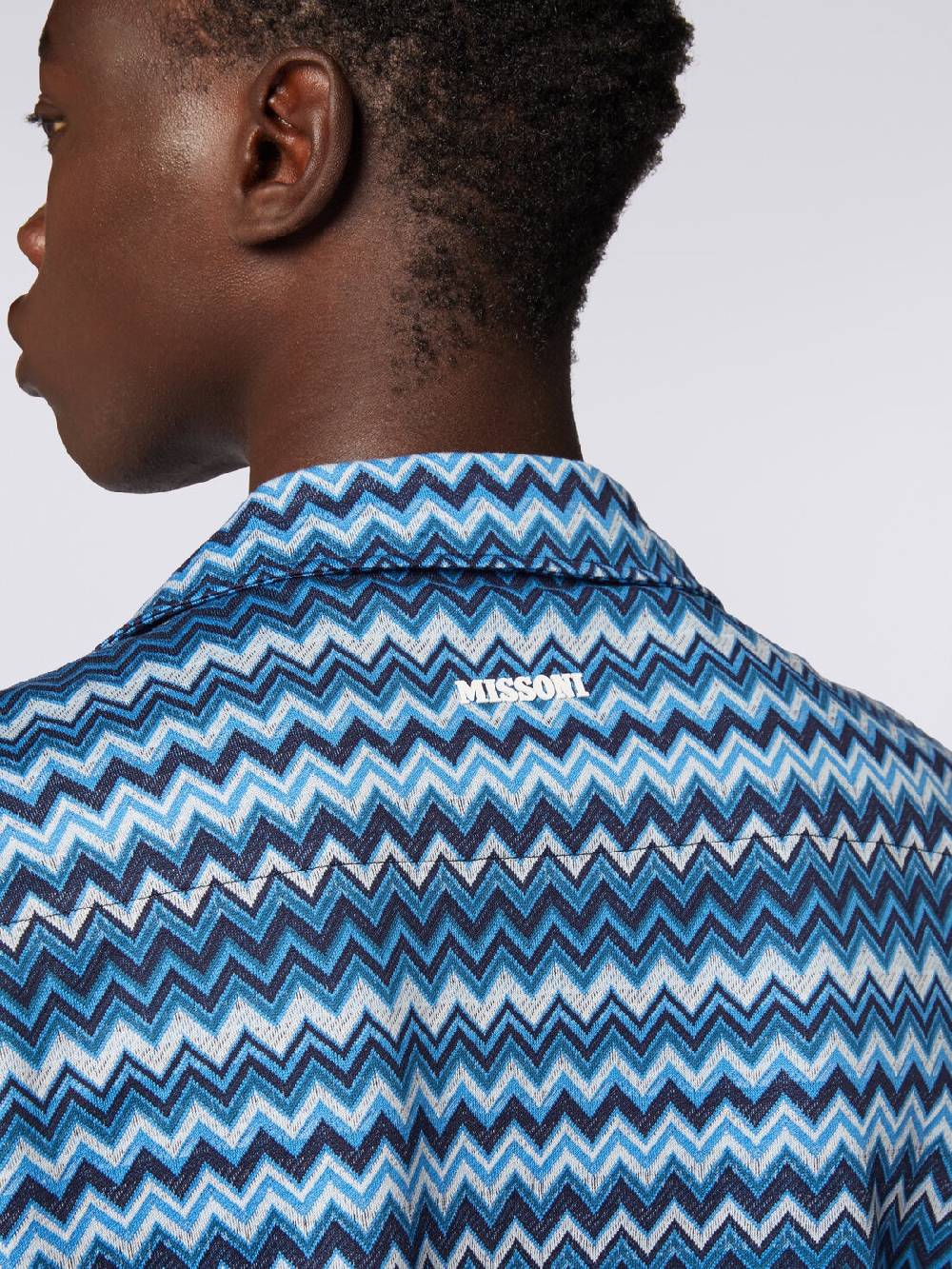 Missoni Camicia a maniche corte in jersey zig zag Promozione temporanea