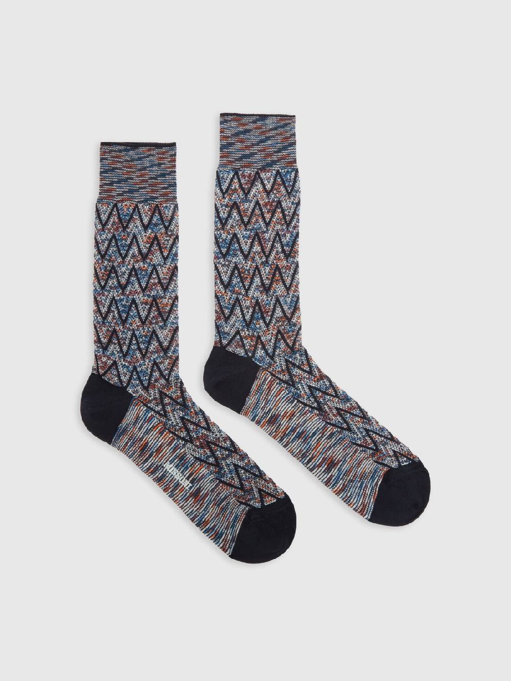 Missoni Calzini corti in misto cotone zig zag Fino al 60% di sconto